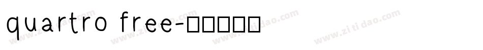 quartro free字体转换
